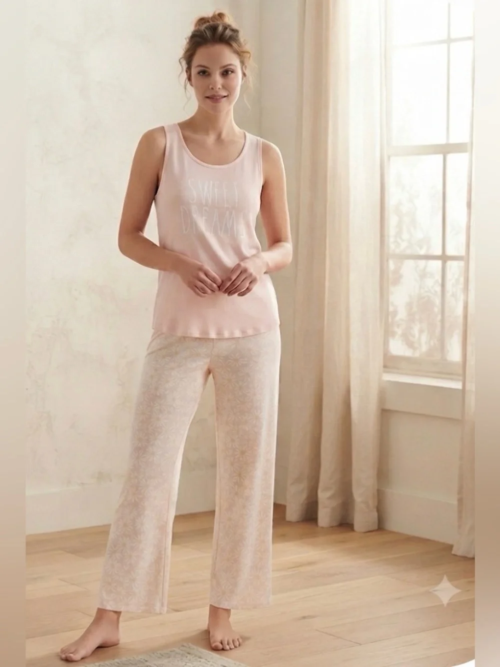 Rae Dunn Two Piece Tank & Pant Set